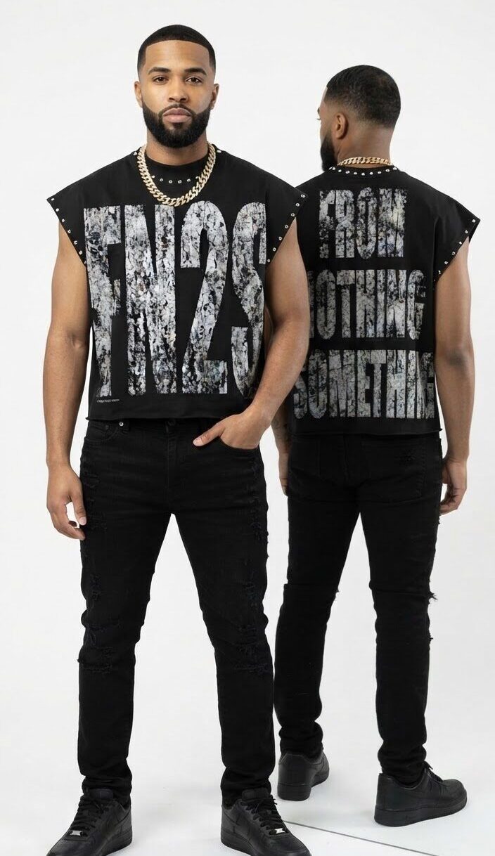 FN2S Distressed Sleeveless Tee - Image 2