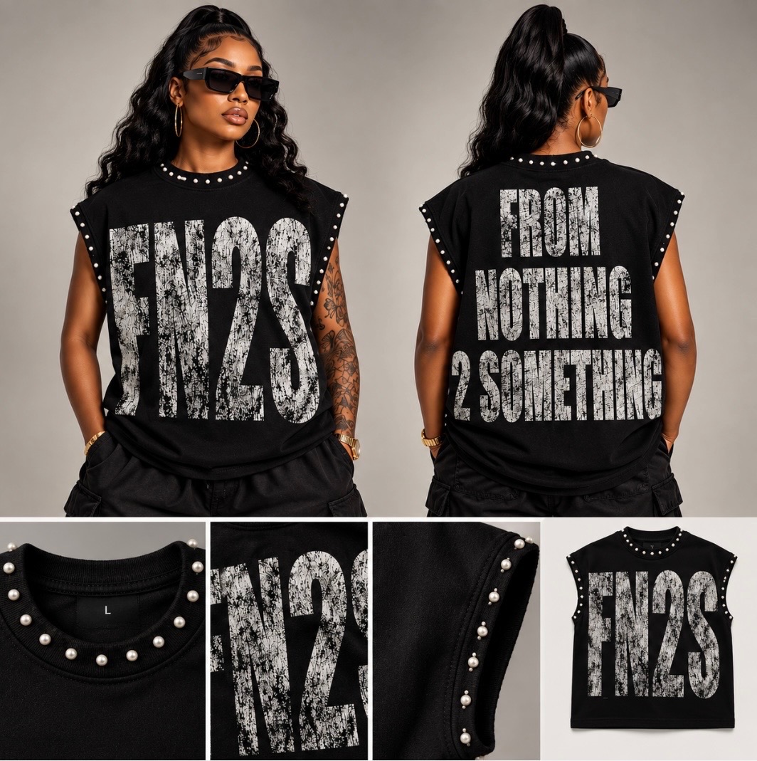 FN2S Distressed Sleeveless Tee - Image 3